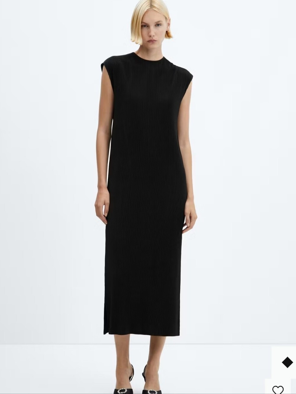 Mango Clothing Pleated Long Dress Size Small/4